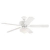 Verandah Outdoor Ceiling Fan, White, 5-Blade, 52-In.