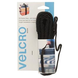 All Purpose Fastening Strap w/Handle, Black, 6-Ft. x 2-In.,
