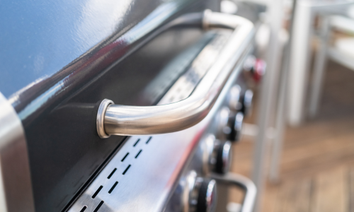 A propane grill