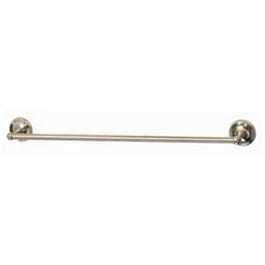 Rounded Towel Bar, Brushed Nickel, 24-In.