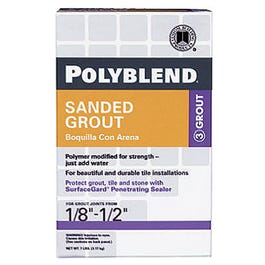 Sanded Grout, Bone, 7-Lbs.