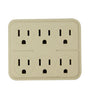 Kab Enterprise Master Electrician 6 Outlet Tap Ivory