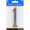 Hillman Distinctions Adhesive House Number 1 Nickel