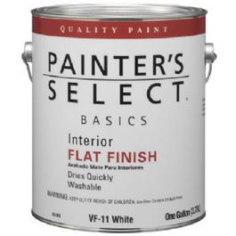 Basics Interior Paint, Flat, Latex,Off-White, 1-Gallon