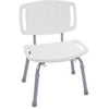Bath Safety Adjustable Tub & Shower Chair, White