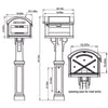 Gibraltar Mailboxes Grand Haven Mailbox & Post Kit – Black