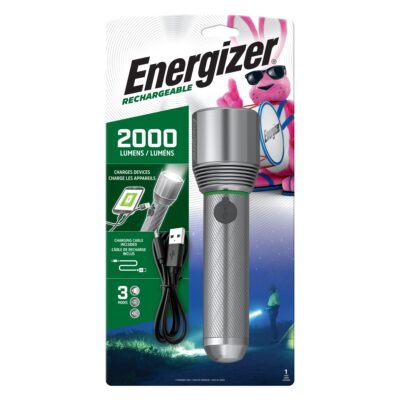 Energizer® Vision HD Metal Flashlights Rechargable Flashlight (2000 Lumens)