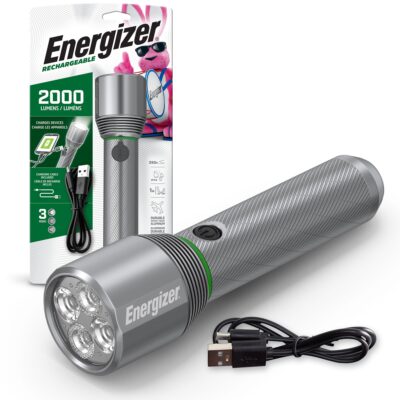 Energizer® Vision HD Metal Flashlights Rechargable Flashlight (2000 Lumens)