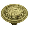 Cabinet Knob, Sundial Round, Antique Brass, 1-3/8-In.